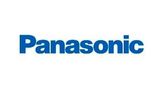 Logotipo azul de Panasonic sobre fondo blanco